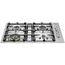  Bertazzoni 30-inch Built-In Gas Cooktop QB30400X IMAGE 1