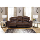 Signature Design by Ashley Stoneland 39904U1 2 pc Reclining Living Room Set - Chocolate IMAGE 2