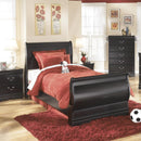  Signature Design by Ashley Huey Vineyard B128-62 Twin Sleigh Footboard IMAGE 2