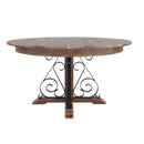  Canadel Round Champlain Dining Table with Pedestal Base TRN054543333DBUNF IMAGE 2