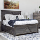  Mako Wood Furniture Megan M-6000 7 pc Queen Bedroom Set - Semi-Grey IMAGE 2