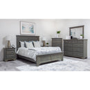  Mako Wood Furniture Symphony 2900 6 pc Queen Panel Bedroom Set - Green Grey IMAGE 1
