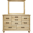  Mako Wood Furniture Victoria 8300 8 pc King Panel Bedroom Set IMAGE 3