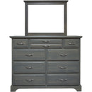  Mako Wood Furniture Symphony 2900 6 pc Double Panel Bedroom Set - Green Grey IMAGE 3