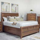  Mako Wood Furniture Saffron M-8700 7 pc Queen Bedroom Set IMAGE 2