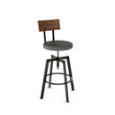  Amisco Architect Adjustable Height Stool 40263-51-DN-UPH IMAGE 1