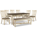  Signature Design by Ashley Bolanburg D647D26 6 pc Dining Set IMAGE 1