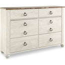 Signature Design by Ashley Willowton B267B57 7 pc Queen Sleigh Bedroom Set IMAGE 3