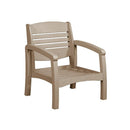  C.R. Plastic Products Bay Breeze DSF161-07 Arm Chair Frame - Beige IMAGE 1