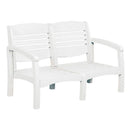  C.R. Plastic Products Bay Breeze DSF162-02 Loveseat Frame - White IMAGE 1