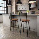  Amisco Crystal Pub Height Stool 40487-30_51-87 IMAGE 2