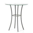  Amisco Round Lotus Pub Height Dining Table with Glass Top 50509-42_57|90236 IMAGE 1
