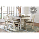  Signature Design by Ashley Bolanburg Counter Height Dining Table with Pedestal Base Bolanburg D647-32 Rectangular Dining Room Counter Table (Dining Tables - Rectangle) IMAGE 7