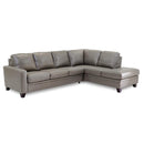  Palliser Creighton Leather 2 pc Sectional 77294-12/77294-35-CLASSIC-SABLE IMAGE 1