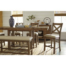  Signature Design by Ashley Moriville Counter Height Stool Moriville D631-124 Upholstered Barstool (Dining Seating - Stools) IMAGE 4