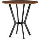  Amisco Round Norcross Pub Height Dining Table with Trestle Base 50563-42/51|90412/87 IMAGE 1