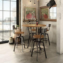  Amisco Round Norcross Pub Height Dining Table with Trestle Base 50563-42/51|90412/87 IMAGE 3