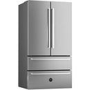  Bertazzoni 36-inch, 21 cu.ft. Freestanding French 4-Door Refrigerator with Automatic Ice Maker REF36 X + PRO HK36 REF IMAGE 1