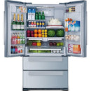  Bertazzoni 36-inch, 21 cu.ft. Freestanding French 4-Door Refrigerator with Automatic Ice Maker REF36 X + PRO HK36 REF IMAGE 2