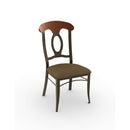  Amisco Cynthia Dining Chair Cynthia 35211 Chair - Antique Brass/Creme Brulee/Cognac IMAGE 1