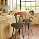  Amisco Cynthia Pub Height Stool Cynthia 41411 Bar Height Swivel Stool IMAGE 2
