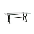  Amisco Parade Dining Table with Glass Top and Trestle Base 50965_51|90278 IMAGE 1