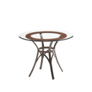  Amisco Round Kai Dining Table with Glass Top 50607|90376_58 IMAGE 1