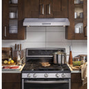  GE Profile 30-Inch Under Cabinet Range Hood with 4 Speeds hotte stain less IMAGE 5
