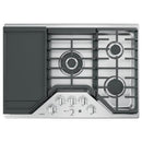  Café 30-inch Built-In Gas Cooktop CGP9530SLSS IMAGE 2