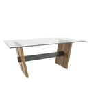  Canadel East Side Dining Table with Glass Top GRE04072CL03EERNF IMAGE 2
