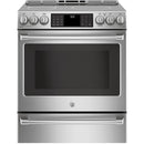  GE Café 30-inch Slide-In Induction Range CCHS985SELSS IMAGE 1