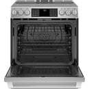  GE Café 30-inch Slide-In Induction Range CCHS985SELSS IMAGE 3