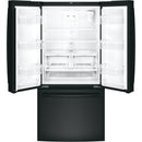 GE 33-inch, 18.6 cu. ft. Counter-Depth French-Door Refrigerator GWE19JGLBB IMAGE 2