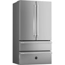  Bertazzoni 36-inch, 21 cu.ft. Freestanding French 4-Door Refrigerator with Automatic Ice Maker REF36X/17 + HERHK36REF IMAGE 1