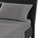  Bedgear Dri-Tec Performance Pillowcase Sets- Gray (King) IMAGE 1