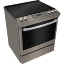  GE 30-inch Slide-in Electric Range with Self-cleaning oven and steam clean option cuisiniere ardoise IMAGE 3