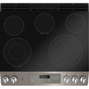  GE 30-inch Slide-in Electric Range with Self-cleaning oven and steam clean option cuisiniere ardoise IMAGE 4