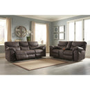  Signature Design by Ashley Boxberg Reclining Leather Look Loveseat with Console 3380394 IMAGE 6