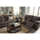  Signature Design by Ashley Boxberg Reclining Leather Look Loveseat with Console 3380394 IMAGE 7