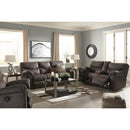  Signature Design by Ashley Boxberg Reclining Leather Look Loveseat with Console 3380394 IMAGE 9