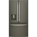  GE 36-inch, 25.6 cu. ft. French 3-Door Refrigerator GFE26JMMES IMAGE 1