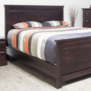  Mako Wood Furniture Decora King Panel Bed 600-K-CH-HB/FB/R/SLT IMAGE 3