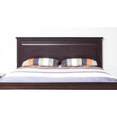  Mako Wood Furniture Decora King Panel Bed 600-K-CH-HB/FB/R/SLT IMAGE 4