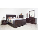  Mako Wood Furniture Decora King Panel Bed 600-K-CH-HB/FB/R/SLT IMAGE 6
