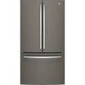  GE 36-inch, 27 cu.ft. Freestanding French 3-Door Refrigerator with Internal Water Dispenser GNE27JMMES IMAGE 1