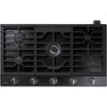  Samsung 36-inch Built-in Gas Cooktop with Wi-Fi and Bluetooth Connected NA36N7755TG/AA IMAGE 1