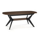  Amisco Oval Boomerang Dining Table with Trestle Base 50533_25/90896_96 IMAGE 1