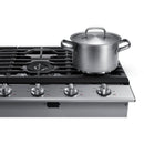  Samsung 36-inch Built-In Gas Cooktop with Wi-Fi Connectivity NA36N6555TS/AA IMAGE 5