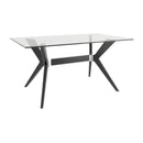  Canadel Downtown Dining Table with Glass Top GRE03660CL05MDPNF/BAS02001NA05MDP IMAGE 1