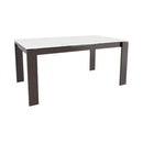  Canadel Downtown Dining Table with Glass Top GRE03866WH18MDCN1 IMAGE 1